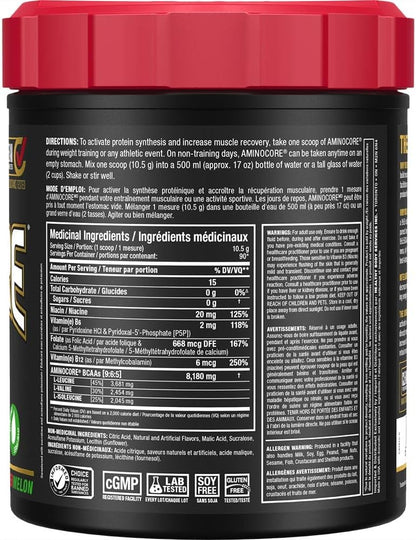 ALLMAX Nutrition Aminocore Watermelon -8g Bcaas, 100 Percent Pure Branch Chained Amino Acids-Gluten Free, 945 gram, pink
