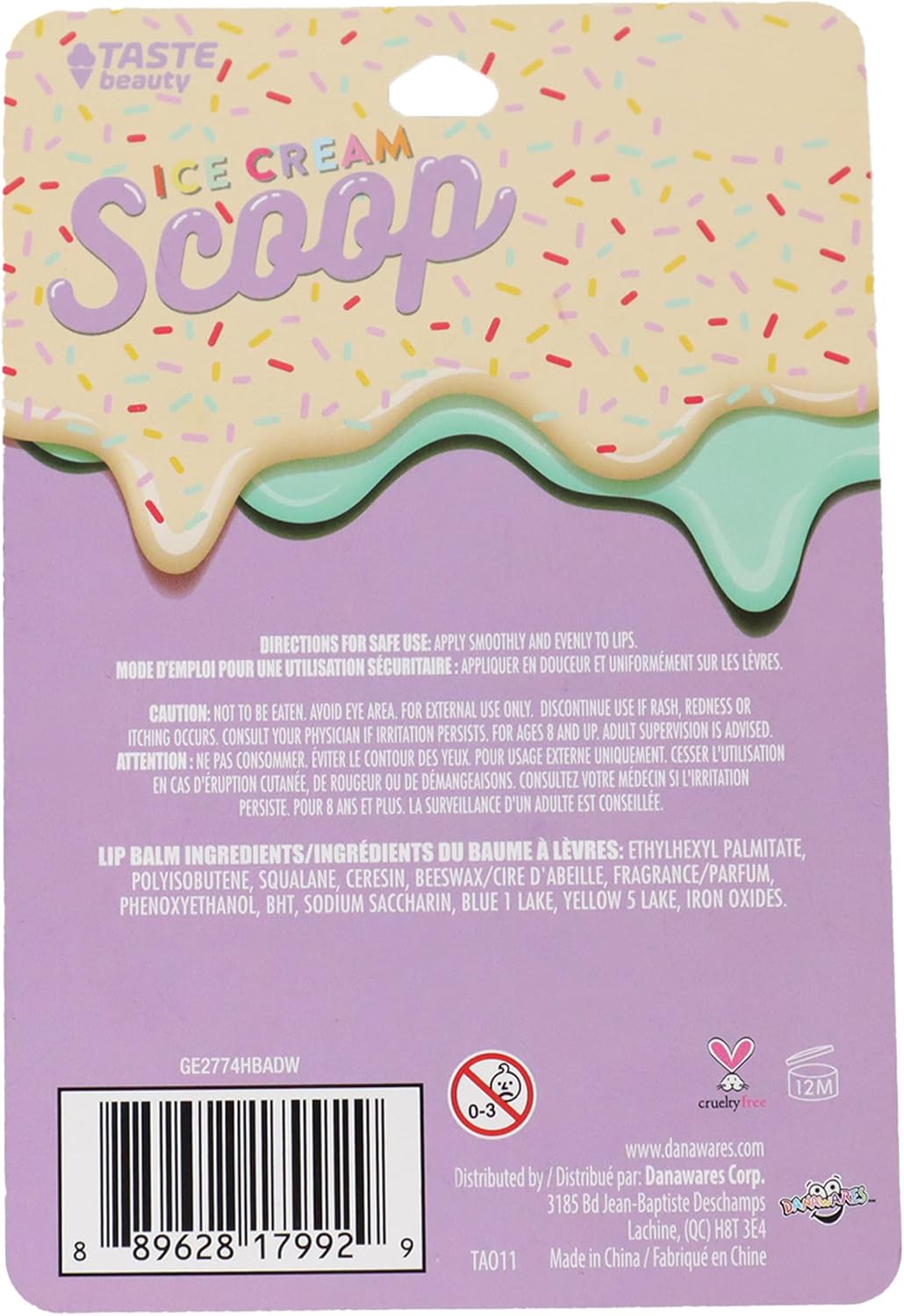 潤唇膏 POP IT 鑰匙圈 - 冰棒