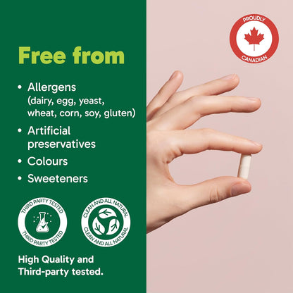 Organika 加拿大制造 NAD+ 助推剂 - NRC - 用于能量代谢、健康老龄化、维生素 B3 和细胞健康 - 60 粒胶囊，60 天用量