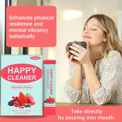快樂清潔粉，能量和免疫支持，男女適用