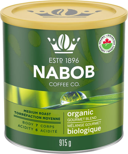 Nabob 有机混合研磨咖啡，915克
