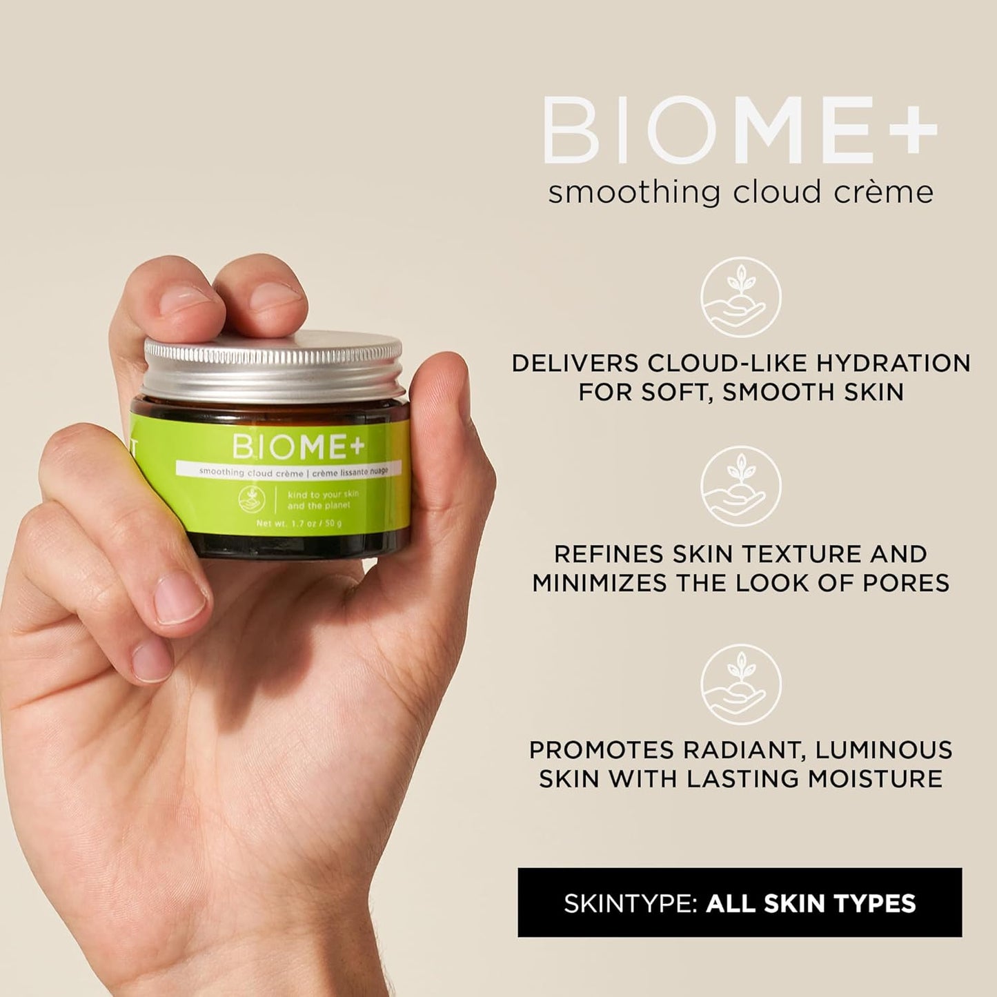 IMAGE Skincare Image BiomePlus Smoothing Cloud Creme Cream Women-1.7 oz