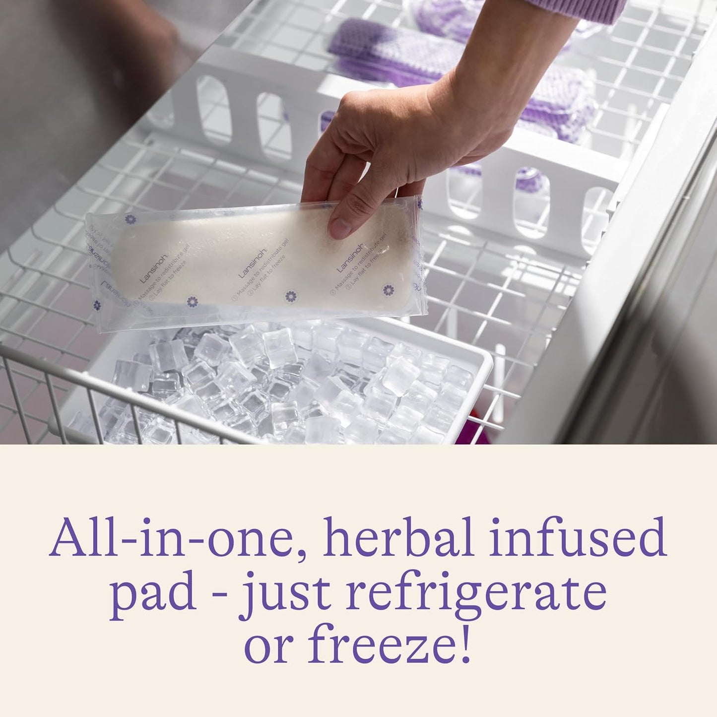 Lansinoh 产后冷却垫，会阴冰袋，12 片装，金缕梅产后护理垫，产后必备垫，含清凉舒缓芦荟