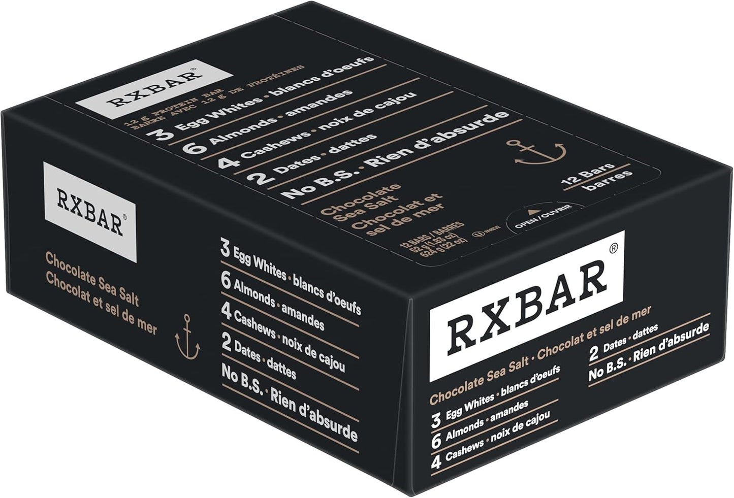 RXBAR 蛋白棒 巧克力海盐+花生酱 24x52克（24包）