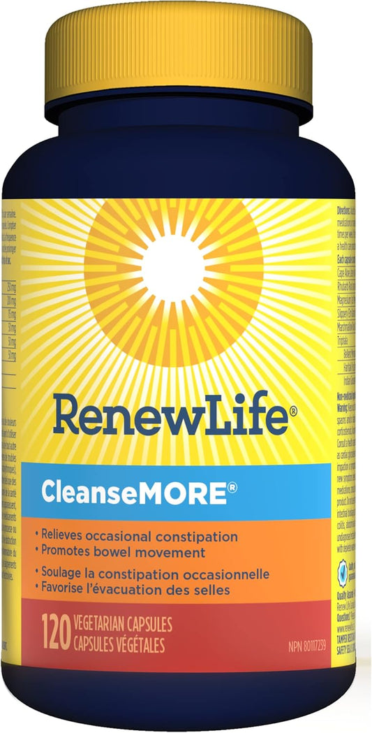 Renew Life CleanseMORE, Constipation Relief, 120 Count