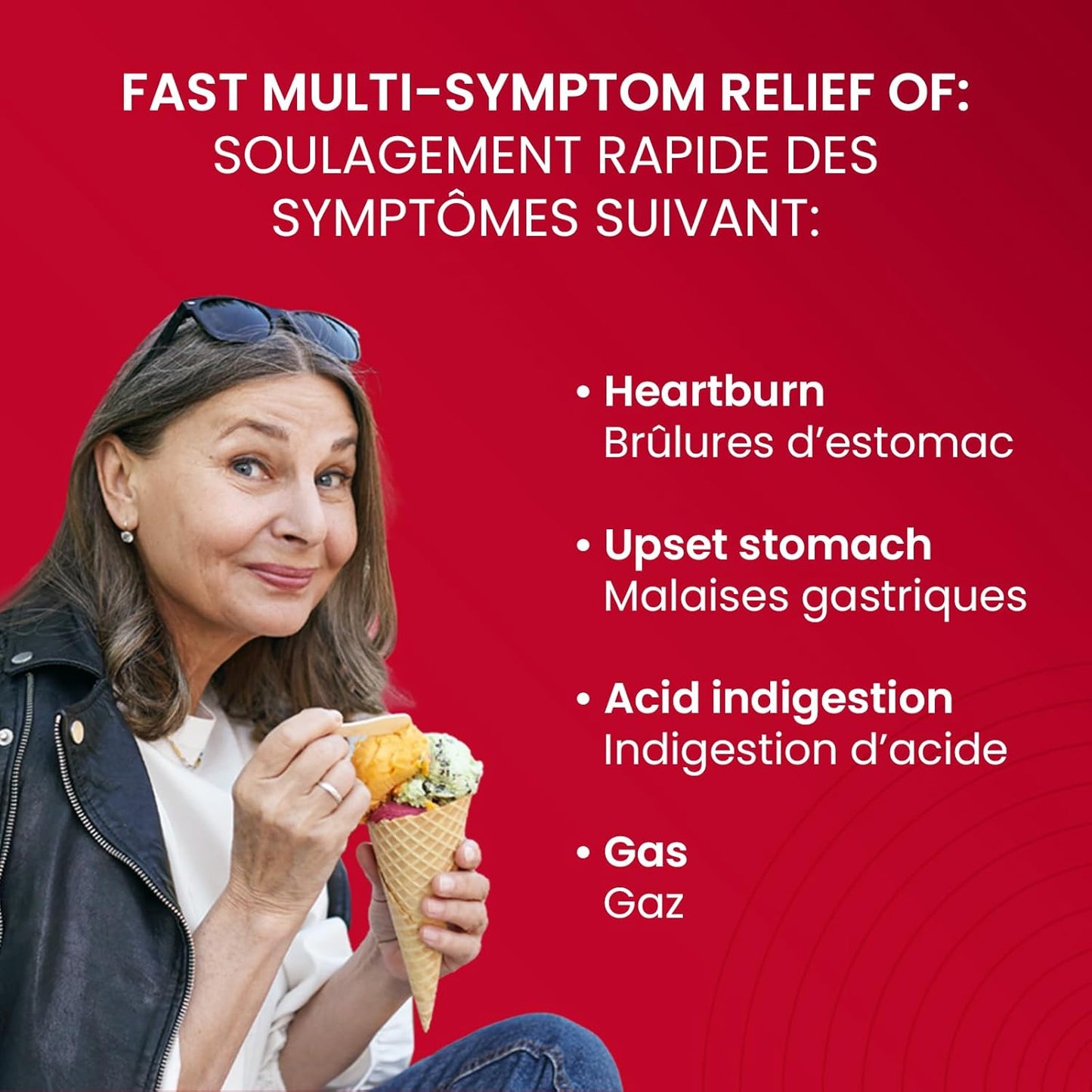 Gelusil® 抗酸咀嚼片 - 100 片，快速緩解胃部不適、胃灼熱、消化不良和脹氣，薄荷味