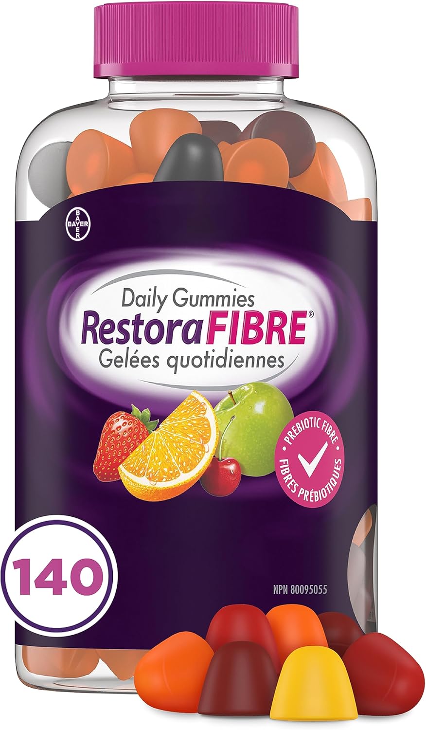 RestoraLAX RestoraFIBRE Daily Prebiotic Fibre Gummies - Fibre Supplements For Men And Women, Naturally Sourced Inulin, Promotes Regularity And supports Healthy Digestive system, Gentle Constipation Relief For Adults, 140…