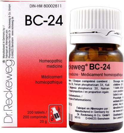 Dr. Reckeweg BC-24 组合盐 - 顺势疗法 - 200 片 - 20 克