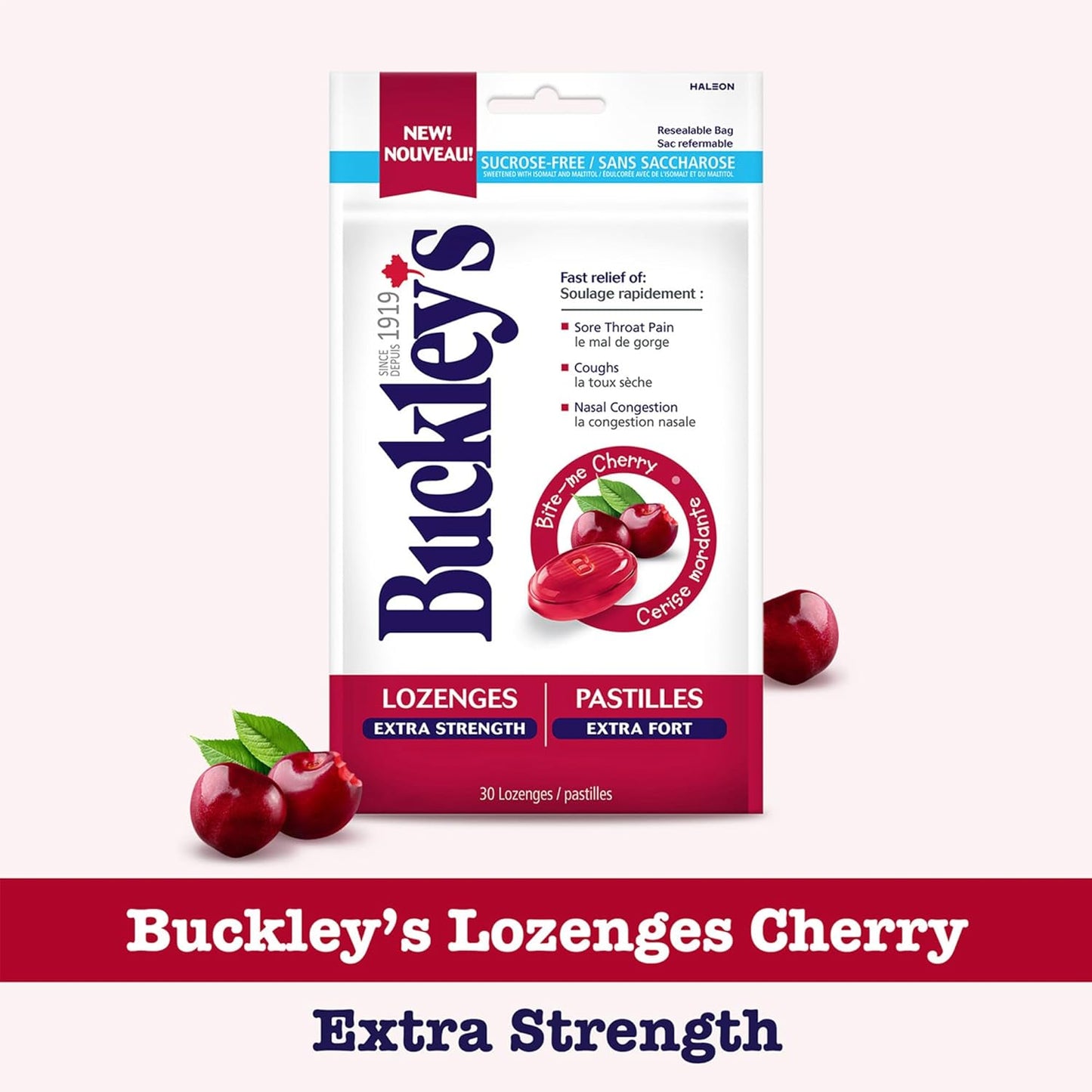 Buckley's 强效樱桃味润喉糖