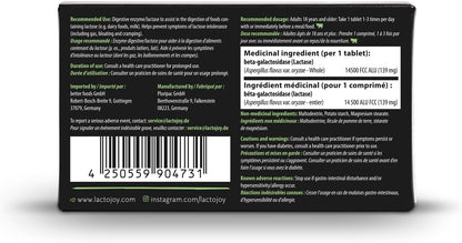 LactoJoy Lactase Pills I Powerful Lactase Enzymes for Lactose Intolerance I Ultra Pure Lactase for Improved Digestion I No Silicon Dioxide, No Artificial Flavors, No Sucralose I 100% Vegan I 80 Pieces …