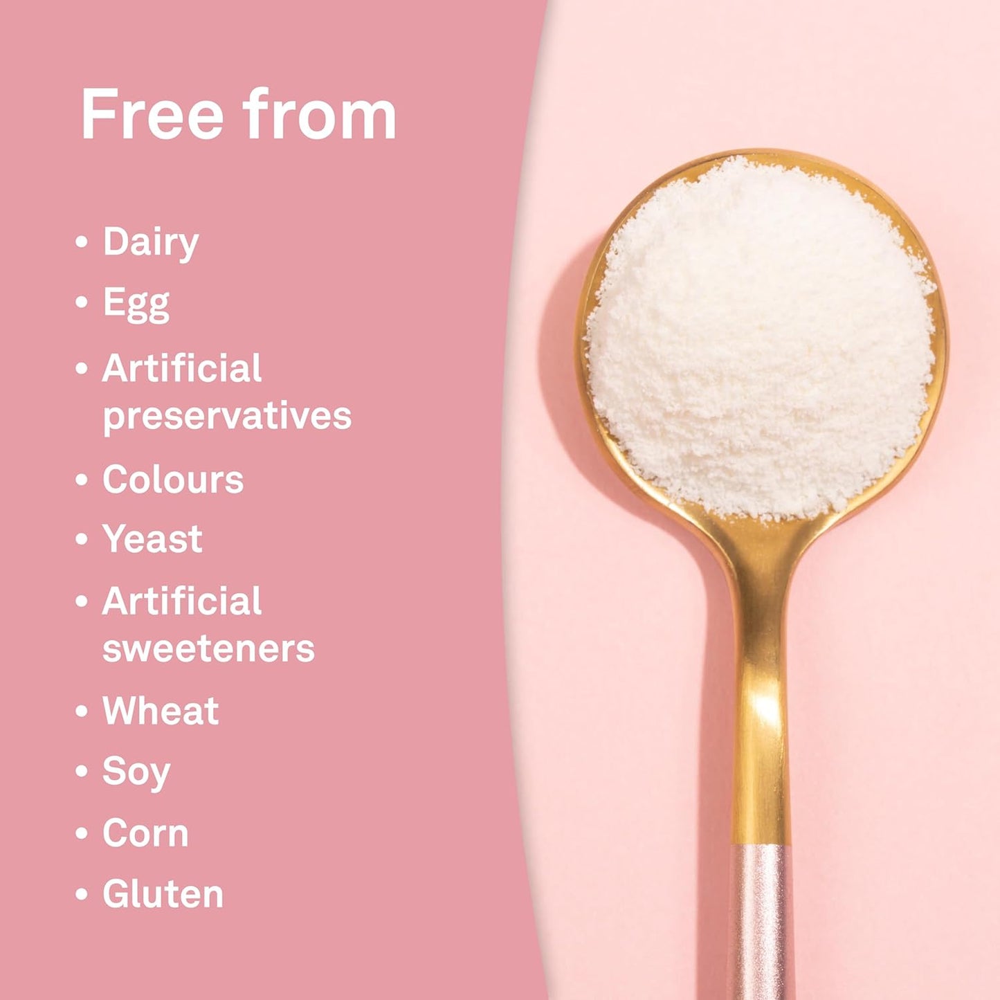 Organika Canadian-Made Marine Collagen PCOS Relief Powder - Clinically Researched 40:1 Inositol Blend, Folate, B12 - Helps support Hormone Balance, Menstrual Cycle and Fertility - 283g