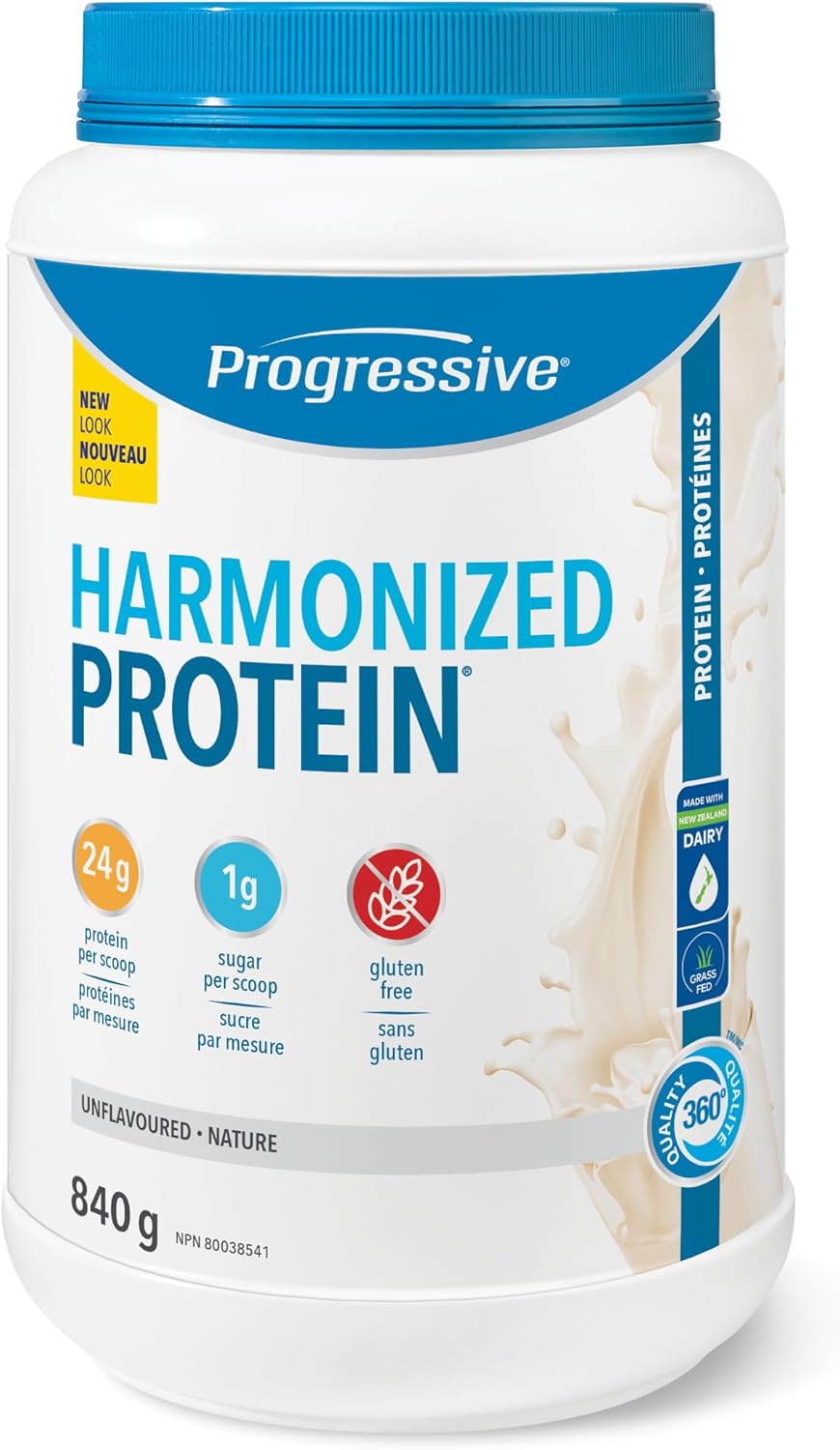 Progressive Harmonized 乳清蛋白粉補充品 - 無味，840 克