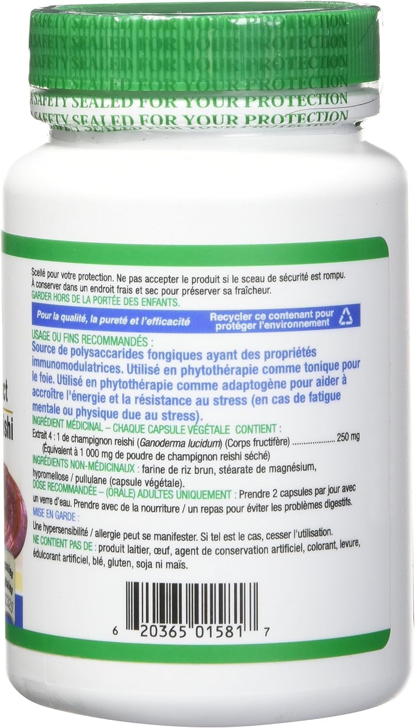 Organika 蘑菇萃取 - 靈芝 180 粒膠囊和 L-茶氨酸額外添加 110 粒膠囊 - 促進放鬆，緩解壓力，純天然來源