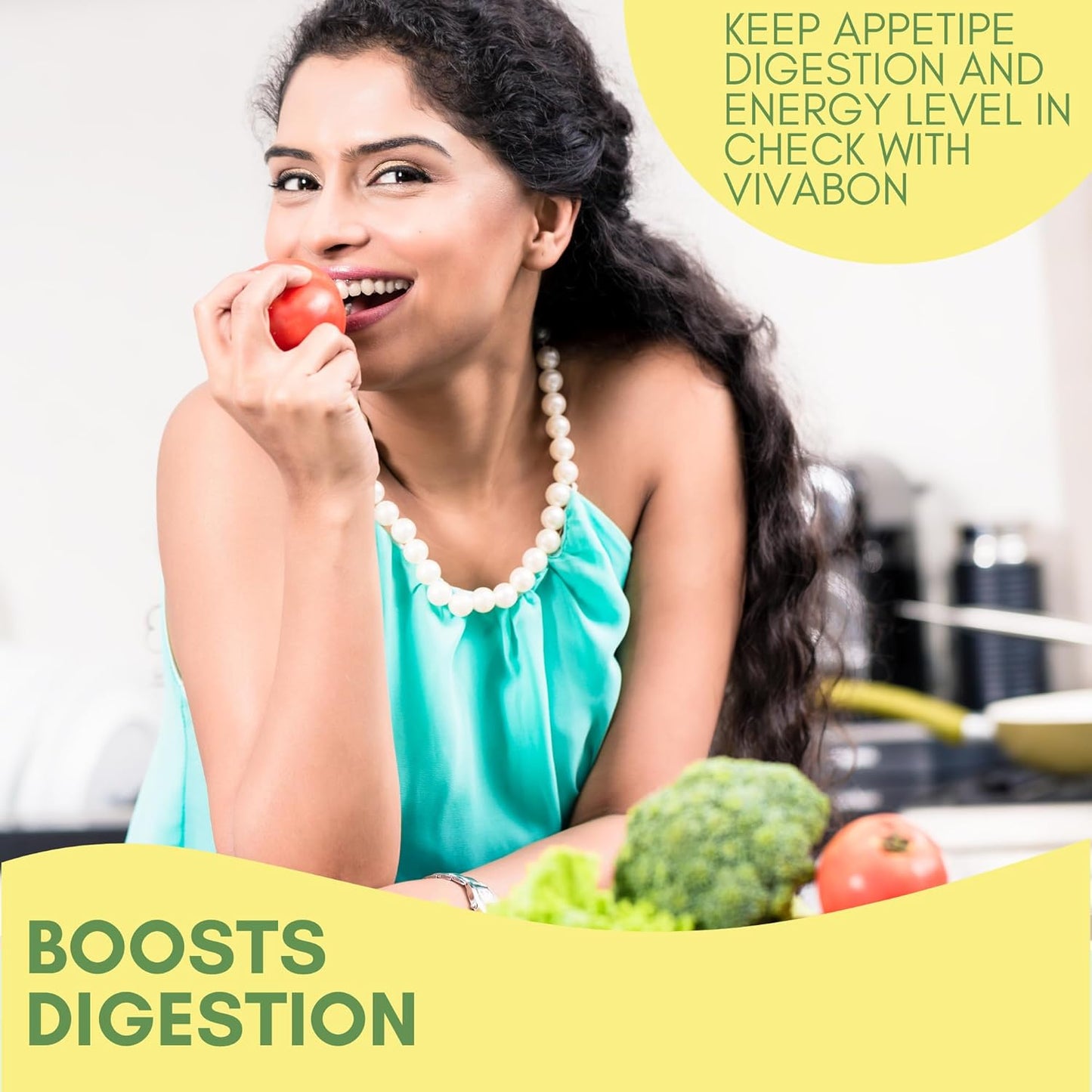 Herbion Naturals Vivabon 消化营养补品有助于促进消化、提高能量水平、增强记忆力、缓解虚弱、刺激成人食欲，荔枝味，糖浆 150 毫升