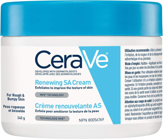 CeraVe Renewing SA Cream 340g + CeraVe Salicylic Acid Cleanser (Series SA Smoothing BHA)