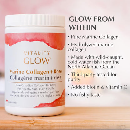 VITALITY GLOW 海洋胶原蛋白 + 玫瑰 - 25 天