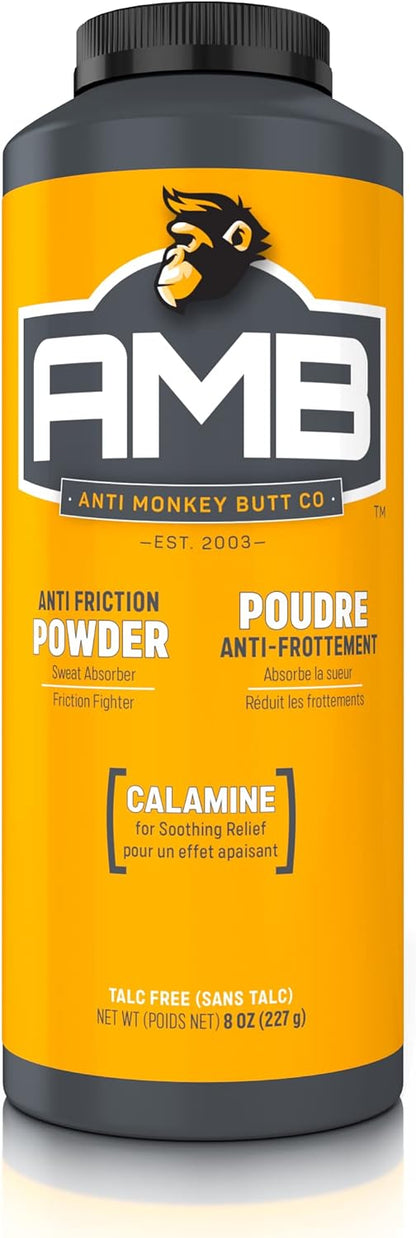 防猴屁股爽身粉，不含滑石粉的炉甘石粉，可去除汗液、异味和摩擦，8 盎司，1 包
