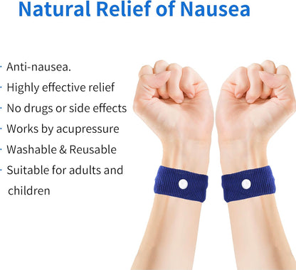 KONGDY 晕动病腕带，适用于游轮的晕船腕带，防恶心腕带，成人儿童旅行自然缓解恶心腕带，10 个