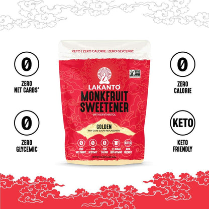 Lakanto - Monkfruit Sweetener Golden - 1 lb (Packaging May Vary)