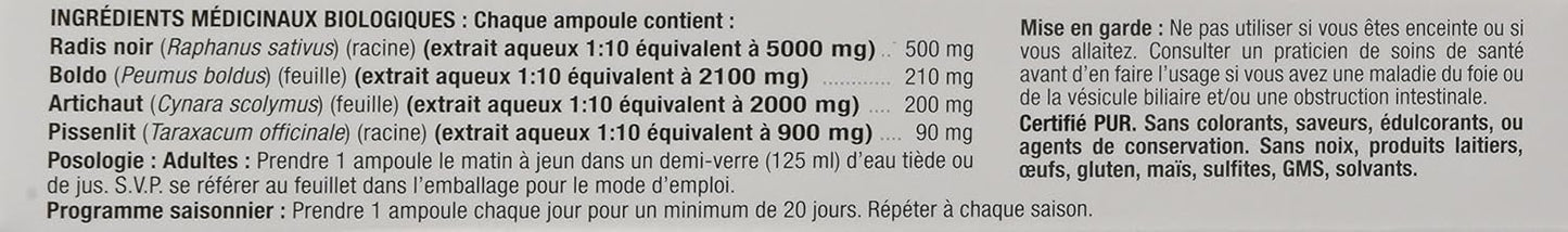 Nutripur Flux O Bile 有机肝脏净化胶囊，10天