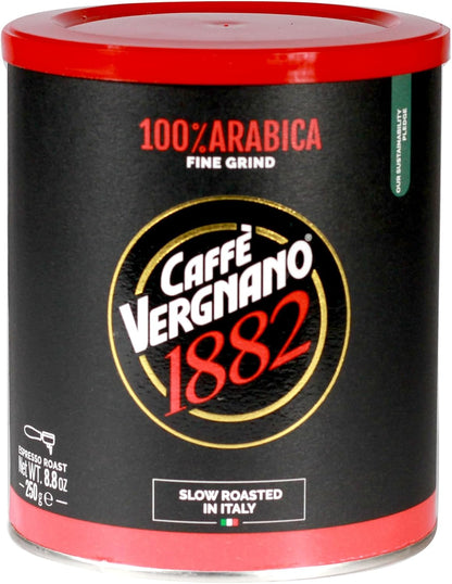 Caffè Vergnano 阿拉比卡浓缩咖啡罐装，250 克（包装可能有所不同）