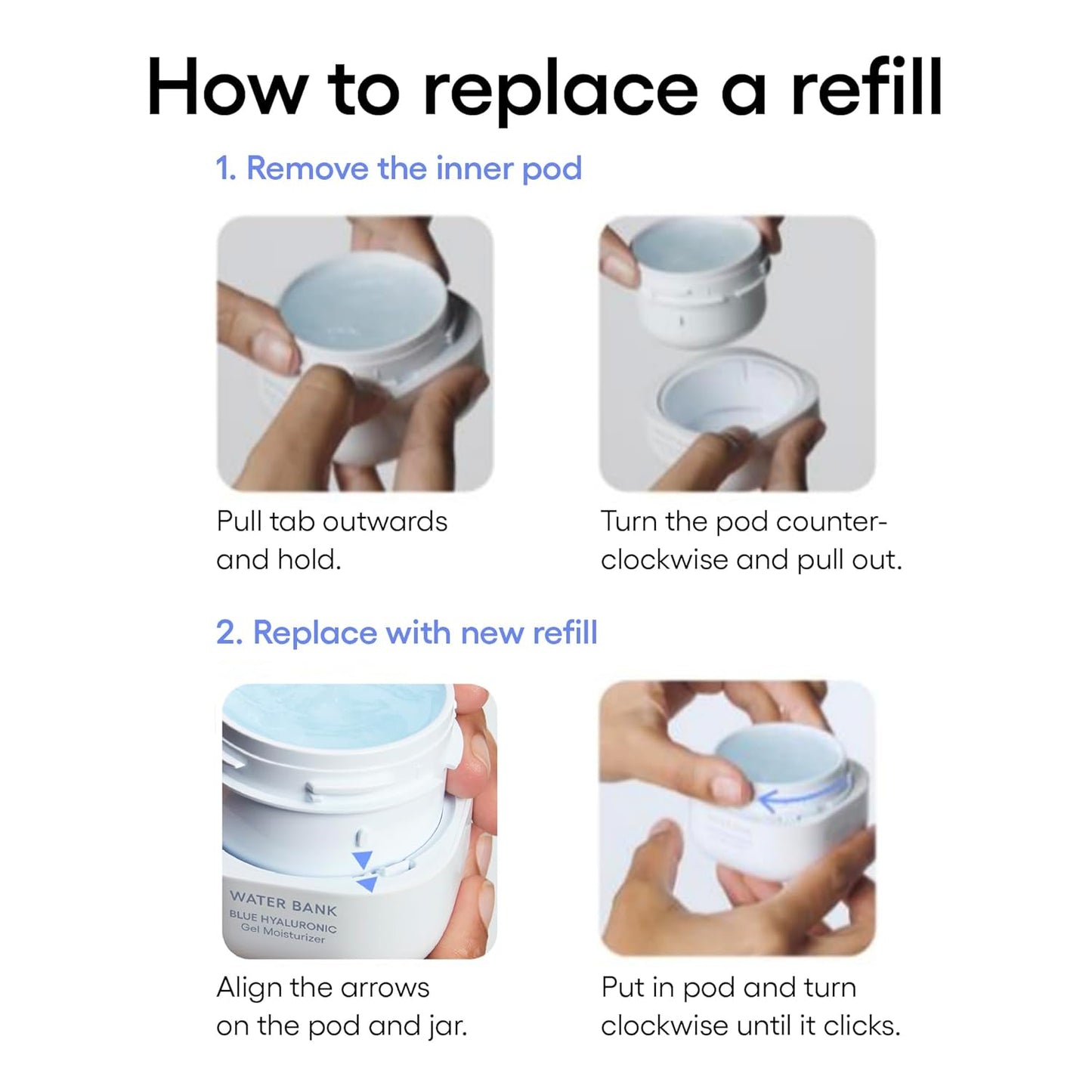 LANEIGE Water Bank Blue Hyaluronic Gel Moisturizer: Lightweight Hydrating Face Gel with Mint Extract, Hypoallergenic & Dermatologist-Tested