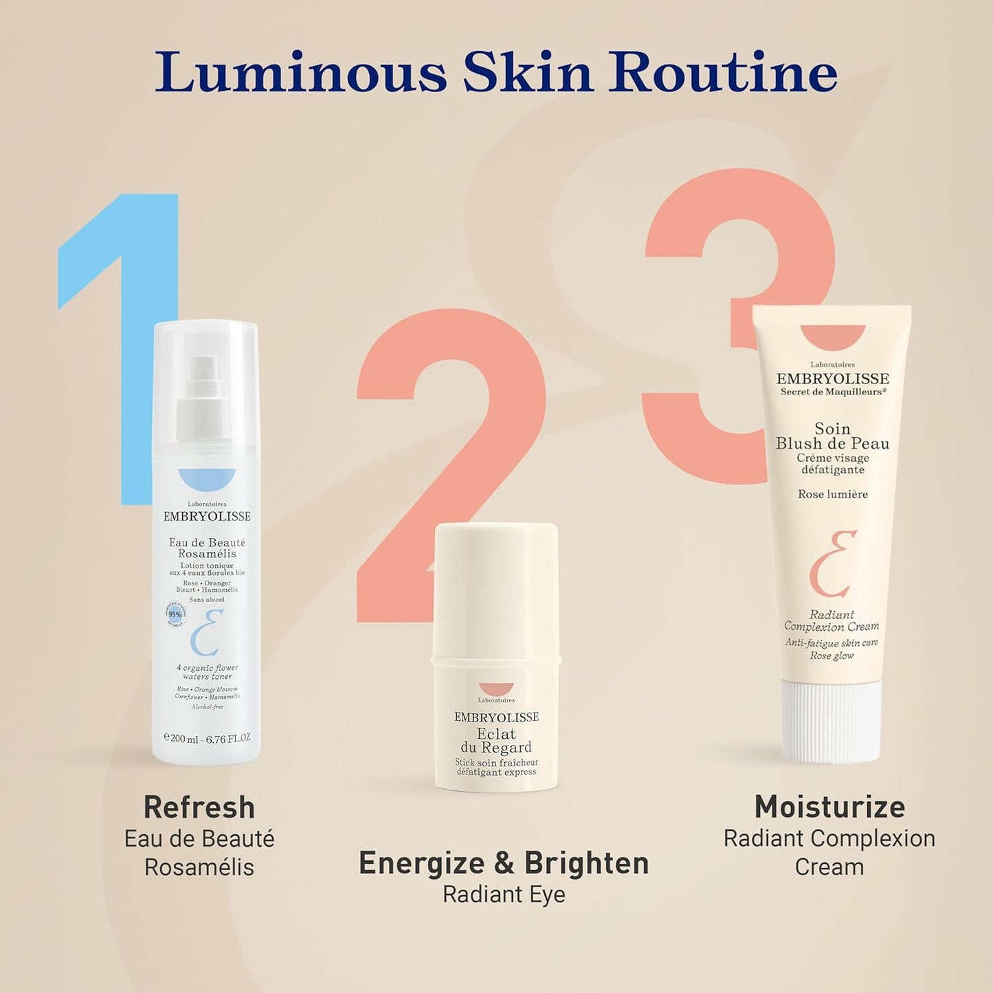 Embryolisse Radiant Complexion Cream. Hybrid Makeup & Face Moisturizer with Hyaluronic Acid & Shea Butter. Illuminating Care for Glowing Skin, 40 ml.