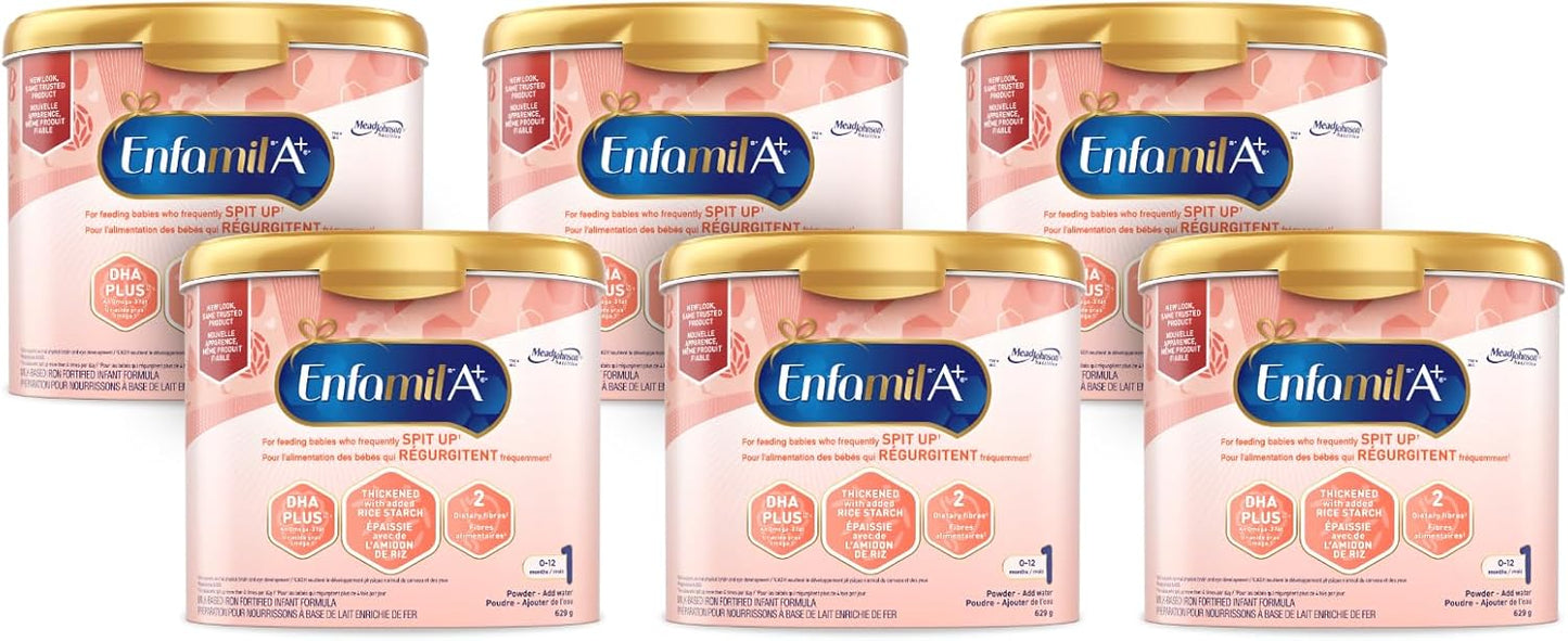 Enfamil A+ 嬰兒奶粉，629公克，6包