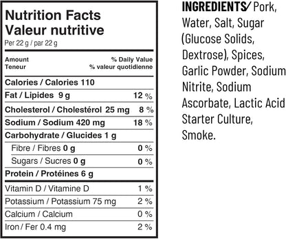 Mild Pepperoni Sticks Box 18 x 22g Caddy by Great Canadian Meat, Meat Snacks, Meat Sticks For Carnivores. Perfect For Snacking, Gluten Free, High In Protein