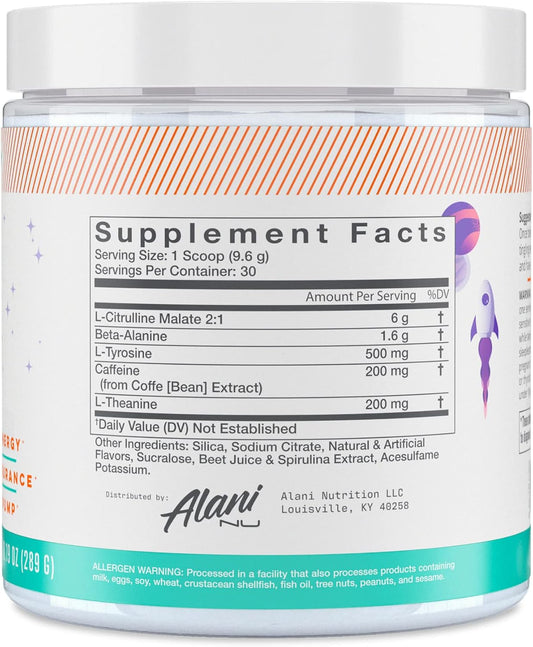 Alani Nu Pre-workout Galaxy Lemonade 30 Servings, 1 Pound