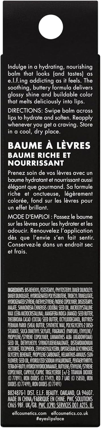 e.l.f. Glow Reviver Melting Lip Balm, Hydrating Tinted Lip Balm For A Glossy Finish & Soft, Supple Lips, Vegan & Cruelty-Free, Strawberry Shortcake