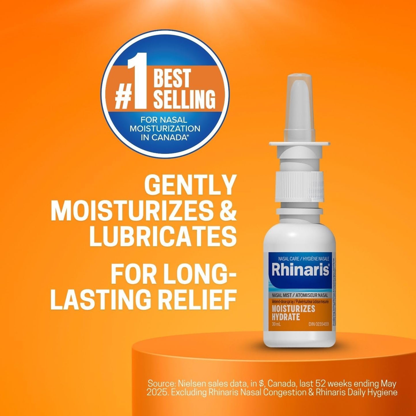保湿鼻喷雾 30ml - 持久缓解干燥、鼻塞、瘙痒 - 不含防腐剂，保湿舒缓，男女日常鼻腔护理