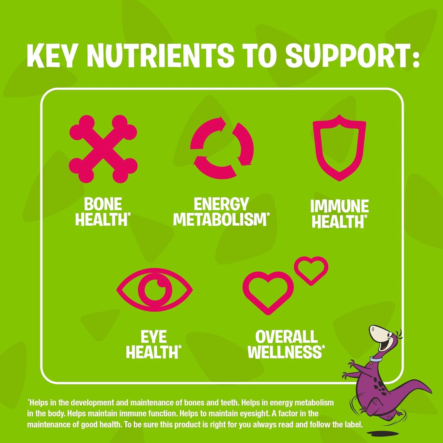 FLINTSTONES 兒童複合維生素咀嚼片，不含阿斯巴甜，含維生素 A、C6、B12、C、D、e 和鈣，150 粒
