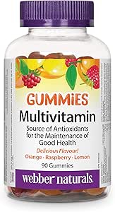 Webber Naturals Multivitamin Gummy, 90 Gummies, For the Maintenance of Good Health and Antioxidant Support, Vegetarian
