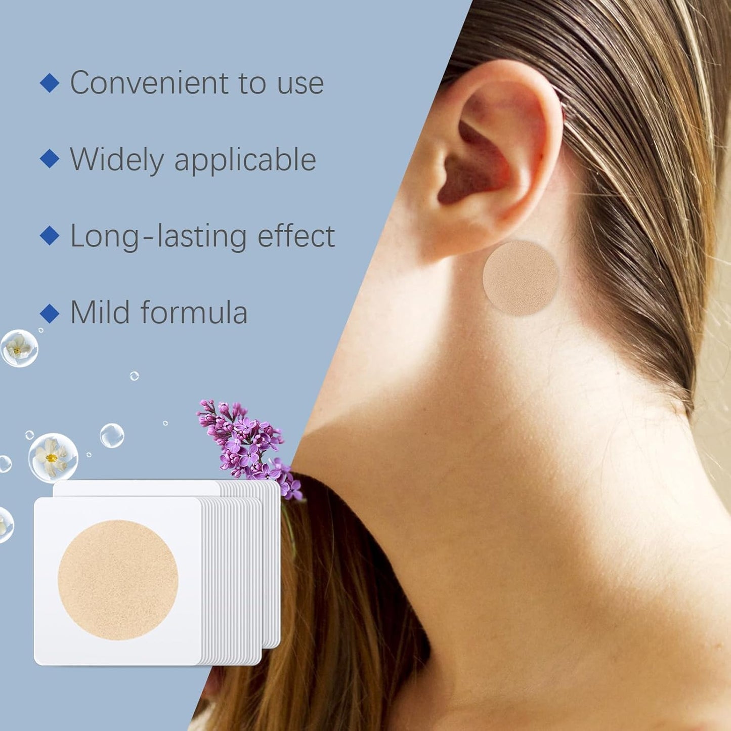 晕车贴 40 片装 - 邮轮晕船贴 缓解邮轮、汽车、轮船、飞机晕船晕车引起的头晕