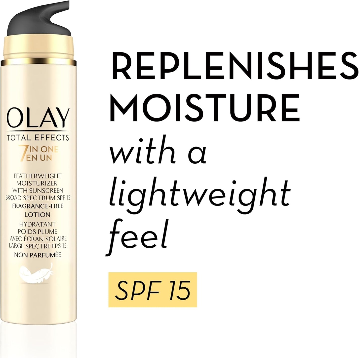 Olay Total Effects Fragrance Free Featherweight Face Moisturizer With SPF 15, 50 mL