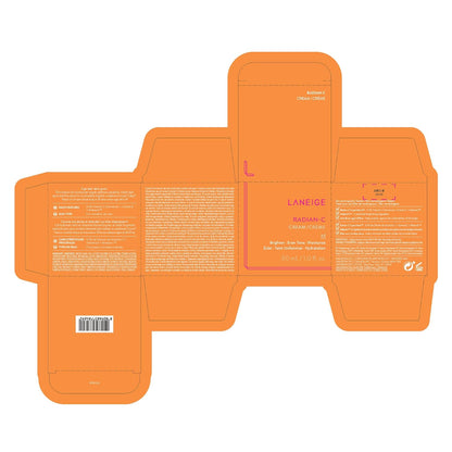 LANEIGE Radian-C Cream: Brightening Moisturizer with Vitamin C & E for Dark Spots, Dullness, & Radiant Skin, Hypoallergenic & Dermatologist-Tested