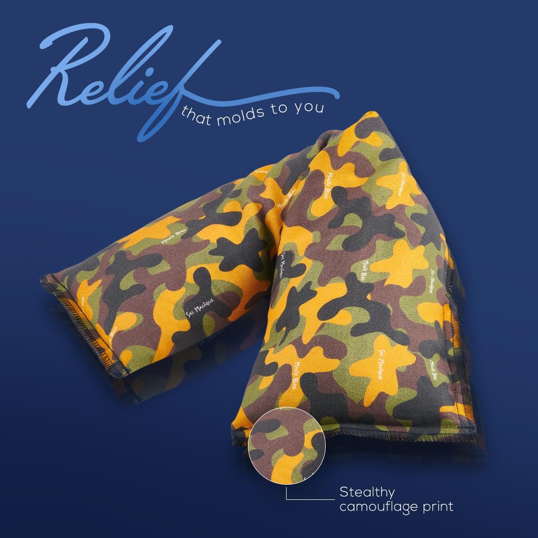 原廠魔法包限量版加長迷彩敷布，冷熱療法，無線冷熱敷，50 x 14 公分（19.7 吋 X 5.5 吋）