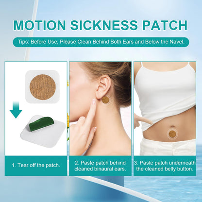 ifory 5 对晕车带和 10 片防水晕车贴，不瞌睡，旅行必备，适用于游轮、轮船、汽车和飞机