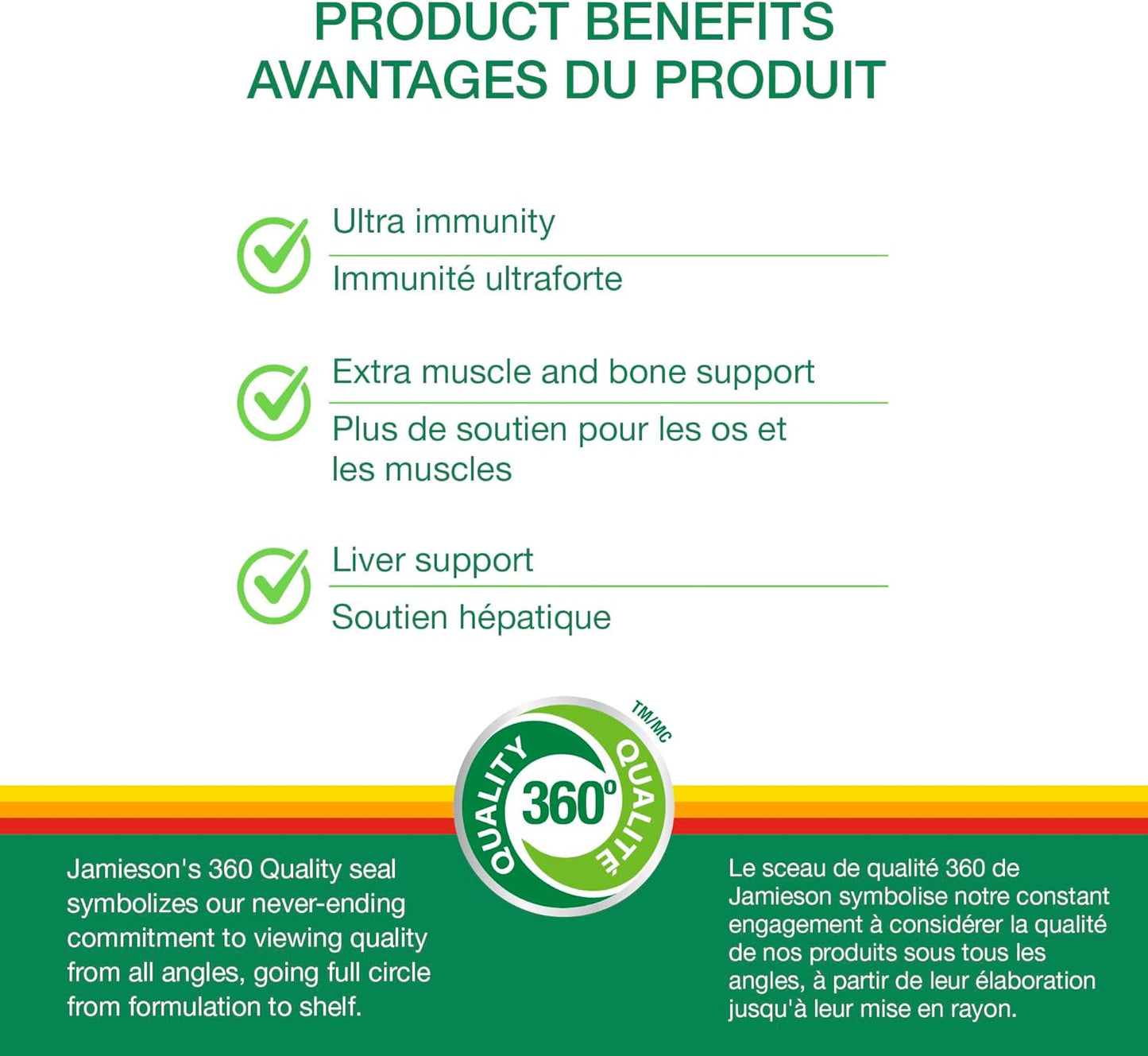 Jamieson 100% 複合維生素，強效配方，富含高濃度維生素 B、維生素 C 和維生素 D。支持免疫力、能量和整體健康，無麩質，每日一片，115 粒膠囊