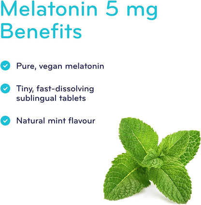 SISU 褪黑激素 5 毫克舌下片，薄荷味 90 片