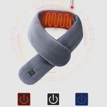 电热围巾 - 颈部加热垫 | 加热颈巾，缓解颈部压力，男女情侣电热垫，3档加热，不含移动电源