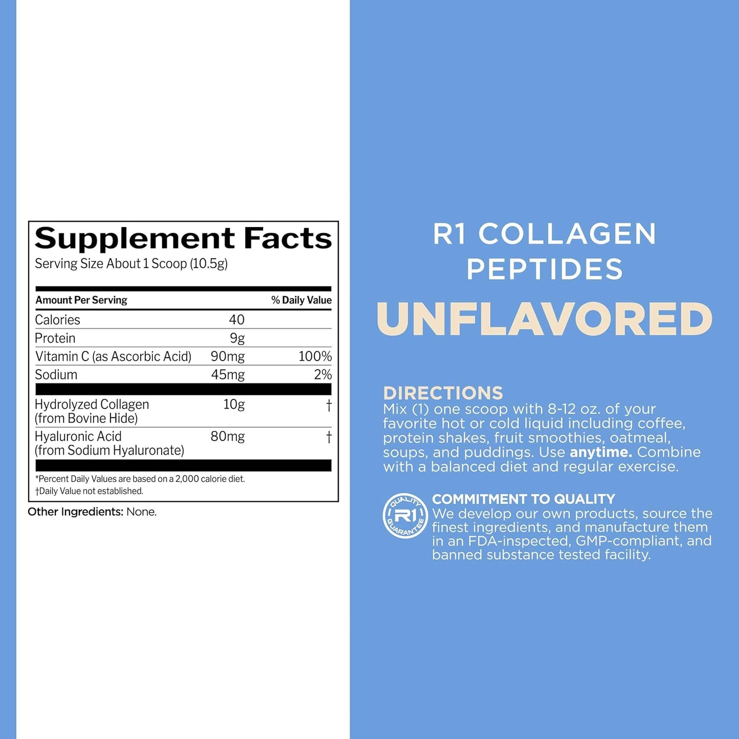 Rule 1 Collagen Peptides 25 serv Unflavored 262.5 g