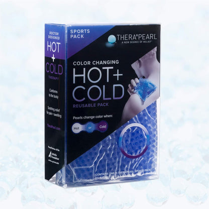 TheraPearl 可重复使用冷热敷袋，带绑带，运动尺寸，含凝胶珠，适合运动员使用，灵活的冷热敷袋，用于缓解关节炎疼痛、肿胀、运动损伤、冷却和加热垫