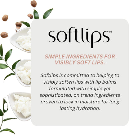 Softlips Shea Rich 85 修復 | 椰子潤唇膏 | 85% 乳木果油 | 適用於乾燥、皸裂的嘴唇 | 保濕滋養唇部護理 | 不含防腐劑