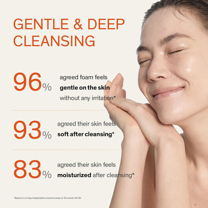 Sulwhasoo Gentle Cleansing Foam - Korean Face Wash for All Skin Types, Moisturizes & Rejuvenates, Removes Dirt & Impurities, Softens Skin, Hydrating Cleanser