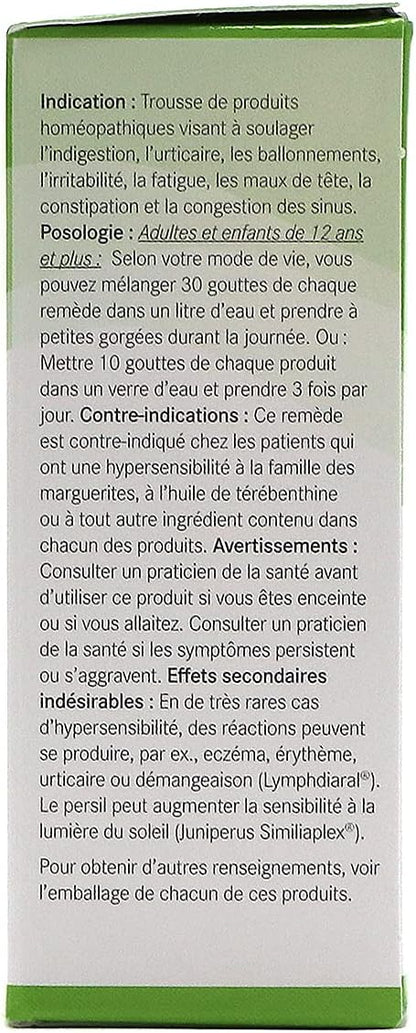 Pascoe – Pascoe 排毒套装 – 3 x 20 毫升口服滴剂 - 顺势疗法套装，用于缓解鼻窦充血、消化不良、荨麻疹、腹胀、烦躁、疲劳、头痛和便秘 - 两周清洁，温和不伤身体