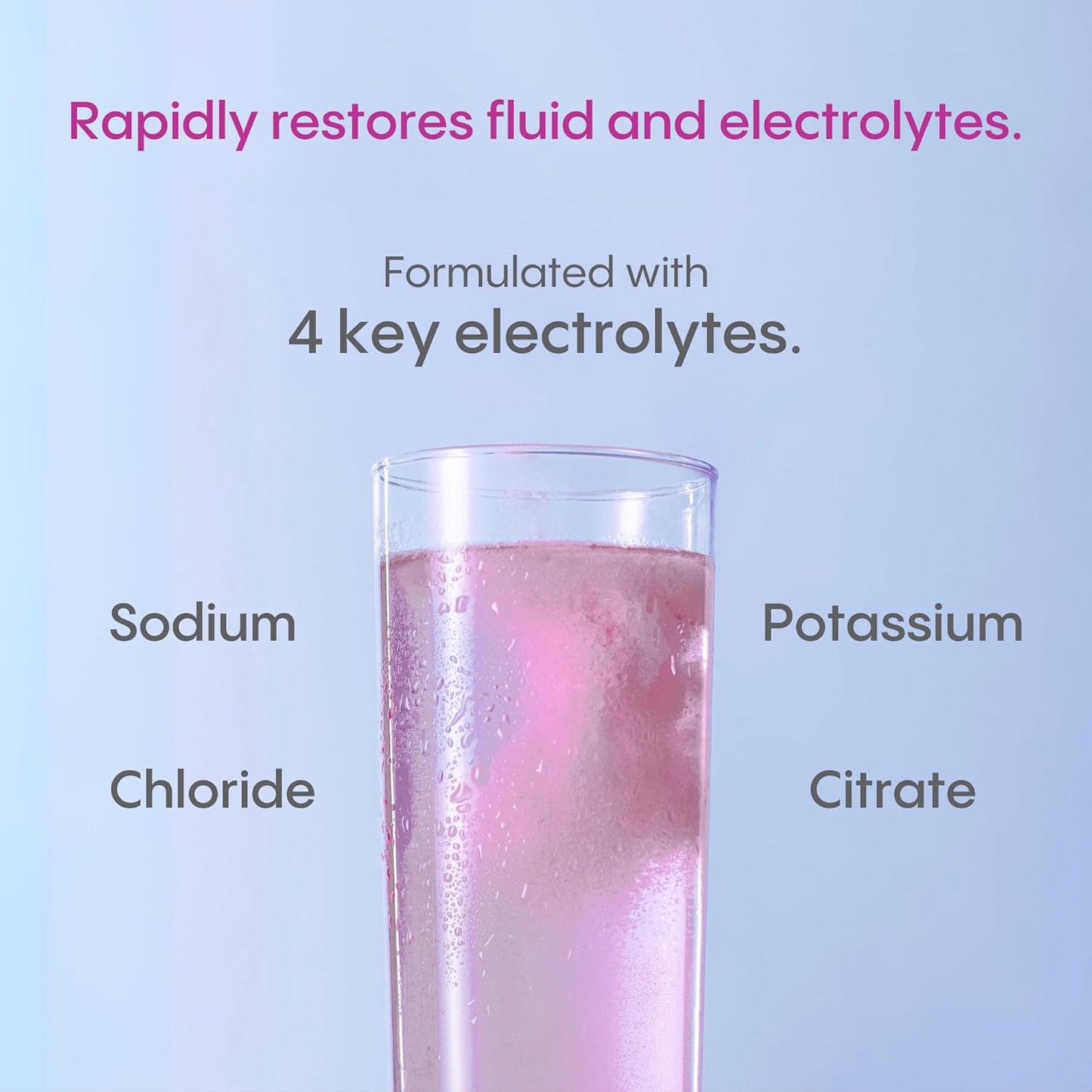 HydraLyte Electrolyte Powder, Berry Flavoured Hydration Powder - Flat, Accelerates Fluid and Electrolytes, Great For All Ages, Oral Rehydration Solution - 20 Count (Twin Pack)