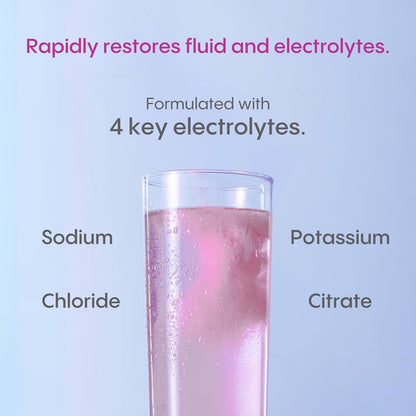 HydraLyte Electrolyte Powder, Berry Flavoured Hydration Powder - Flat, Accelerates Fluid and Electrolytes, Great For All Ages, Oral Rehydration Solution - 20 Count (Twin Pack)