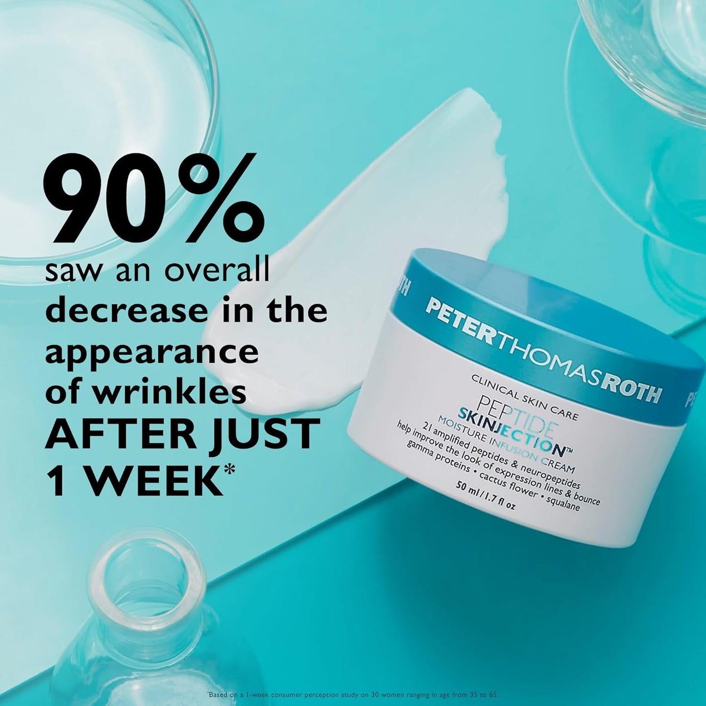 Peter Thomas Roth Peptide Skinjection Moisture Infusion Cream Cream (Refillable) Unisex-1.7 oz